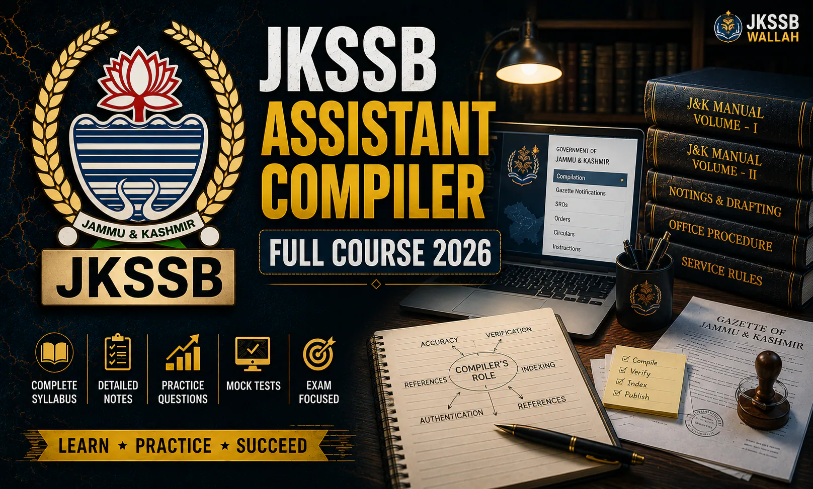 JKSSB Assistant Compiler Full Course