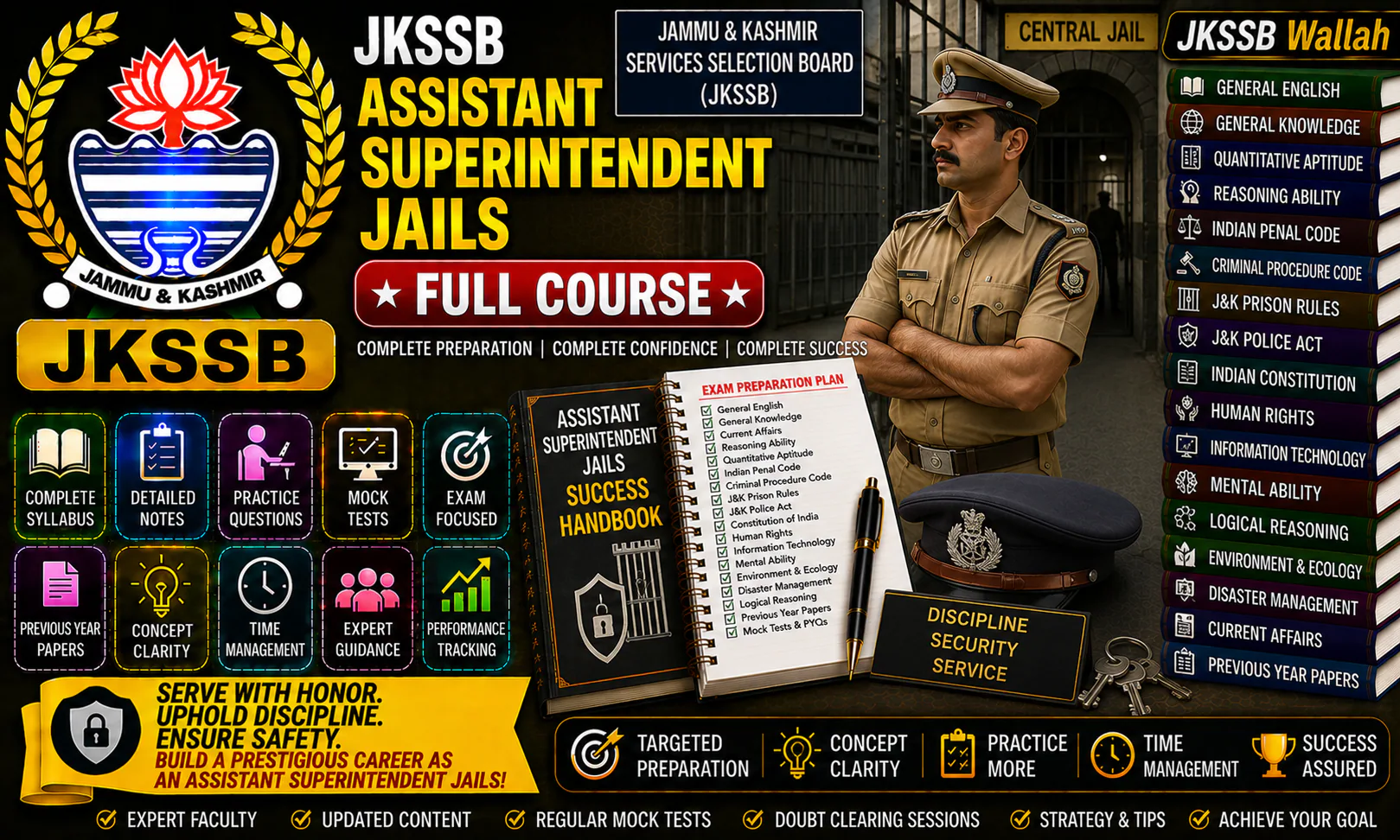 JKSSB Assistant Superintendent Jails Full Course