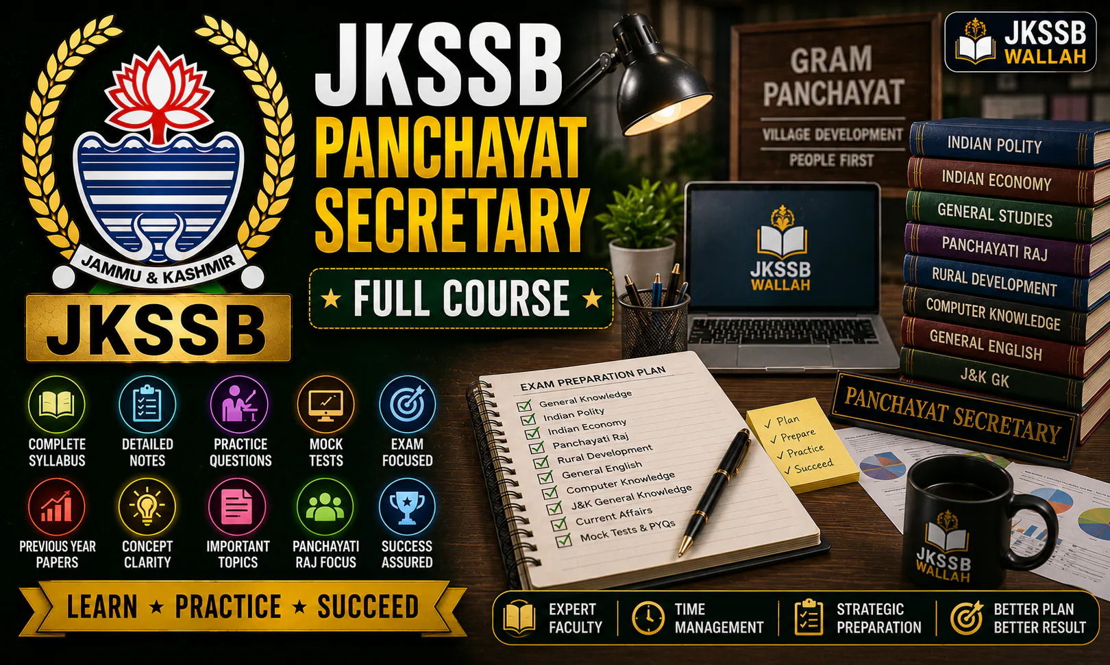JKSSB Panchayat Secretary Full Course