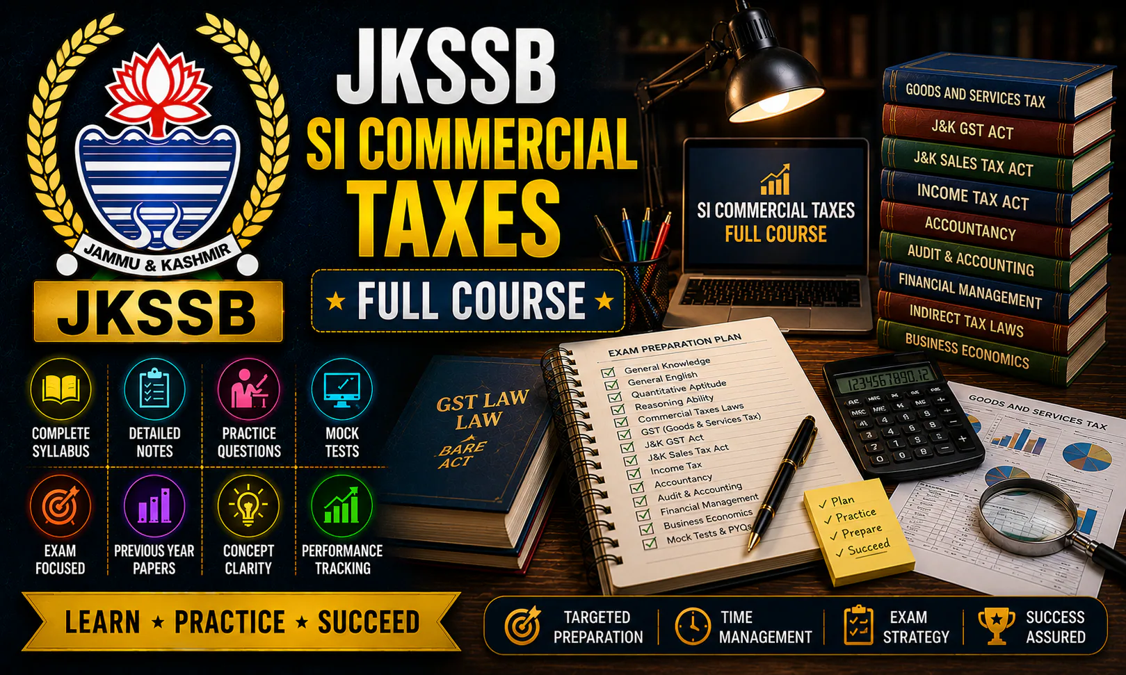 JKSSB SI Commercial Taxes Full Course