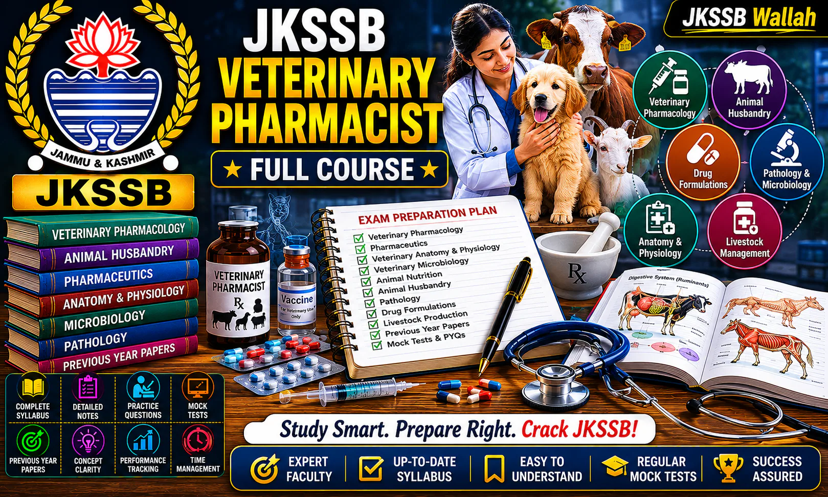 JKSSB Veterinary Pharmacist Full Course